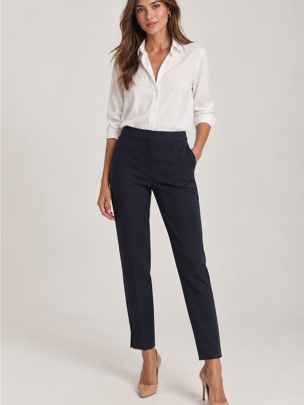 MaxMara Ravenna Cady Slim-Leg Pants